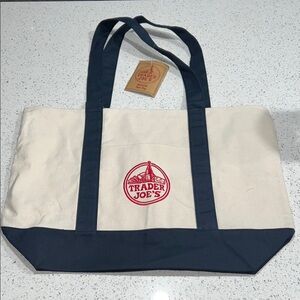 Trader Joe's Large Reusable Canvas Tote Bag